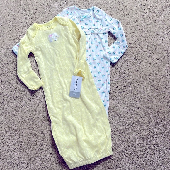 Carter's One Pieces Nwt Carters Newborn Girl Sleeping Gown Poshmark